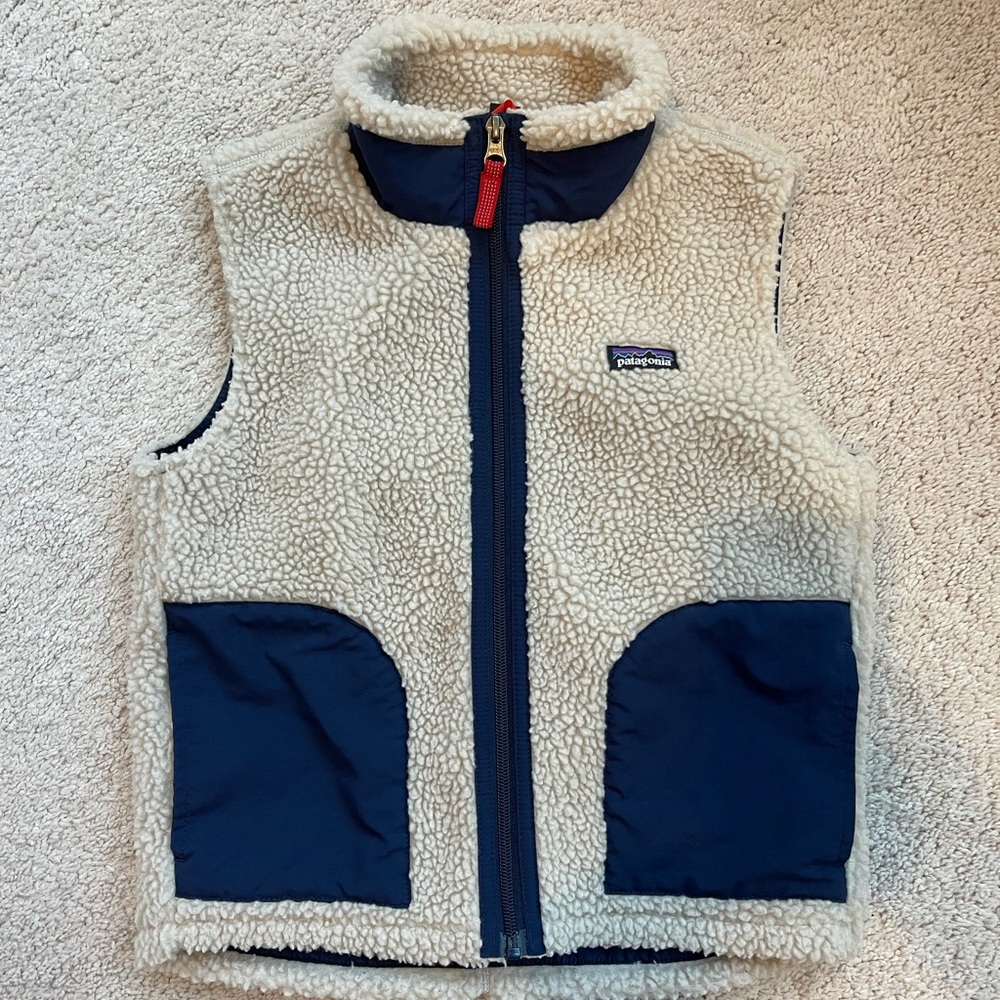 Patagonia Boys Retro X Vest, Size 7-8.